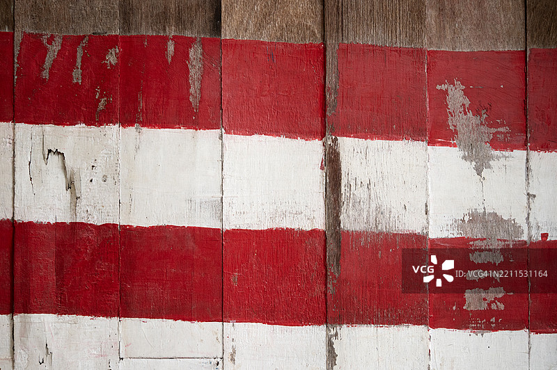 红白相间的木板纹理图案背景图片素材