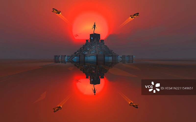 红矮星系统图片素材