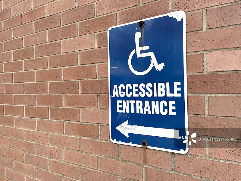 纽约市轮椅通道标志图片素材