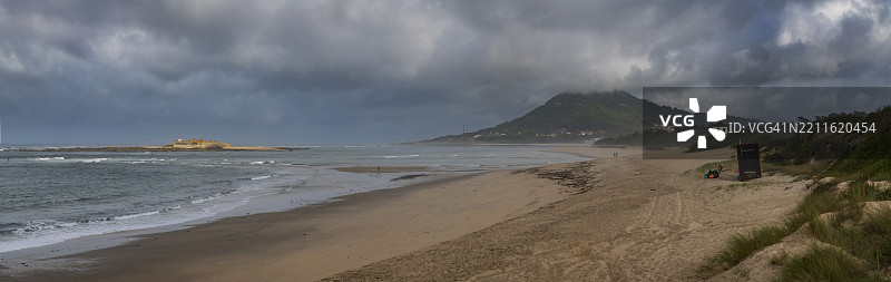葡萄牙，维亚纳堡，罗丹霍海滩。图片素材