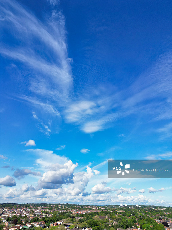 南安普敦港口城市的鸟瞰图，位于英国南部海岸图片素材