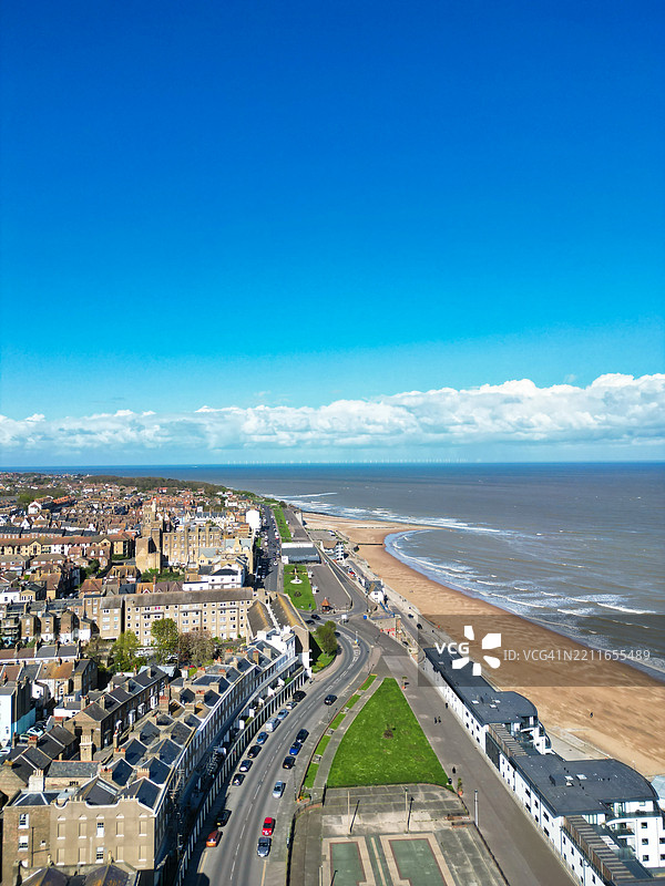 英国拉姆斯盖特海滩和海洋的旅游景点图片素材