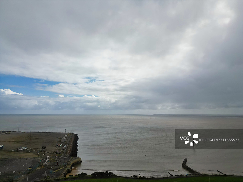 英国拉姆斯盖特海滩和海洋的旅游景点图片素材