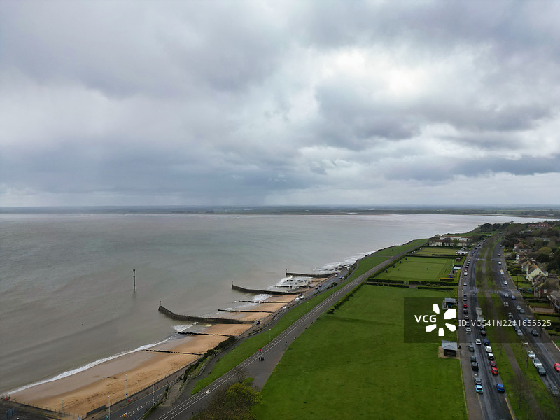 英国拉姆斯盖特海滩和海洋的旅游景点图片素材