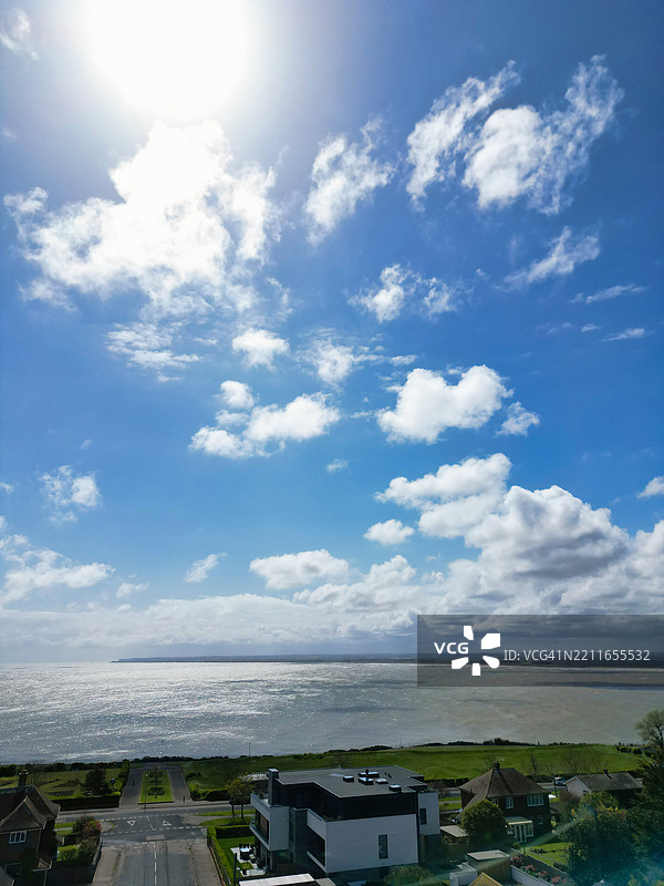 英国拉姆斯盖特海滩和海洋的旅游景点图片素材