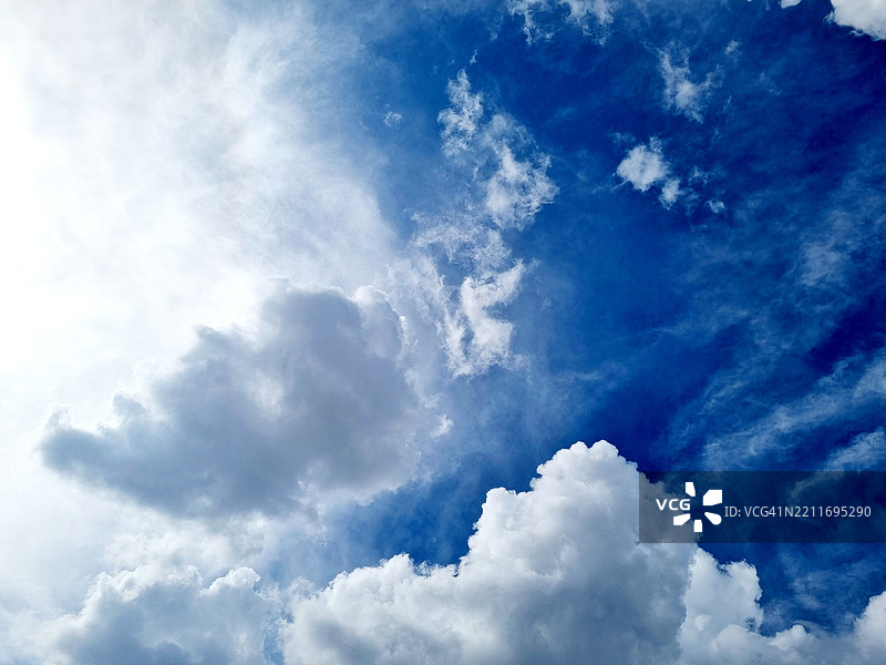 低角度视图的云景图片素材