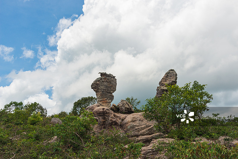 美丽的石头广场，位于柴亚普姆省的帕欣甘国家公园图片素材