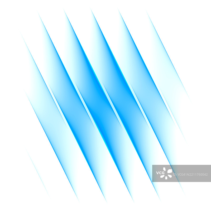 白色背景上的抽象蓝色对角光线条纹图片素材