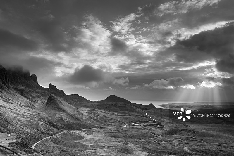 奎朗山，斯凯岛，苏格兰图片素材