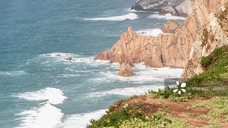 葡萄牙里斯本科拉雷斯的海景风光图片素材