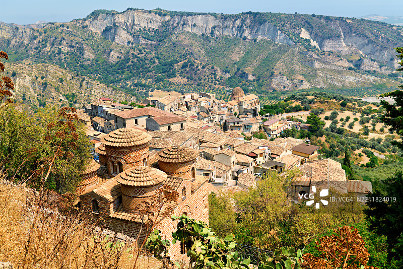 意大利卡托利卡的斯蒂洛拜占庭教堂图片素材