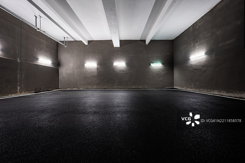 空荡荡的混凝土房间背景图片素材