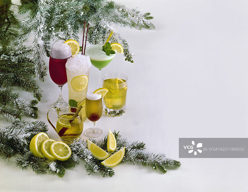 冬季柠檬饮品图片素材