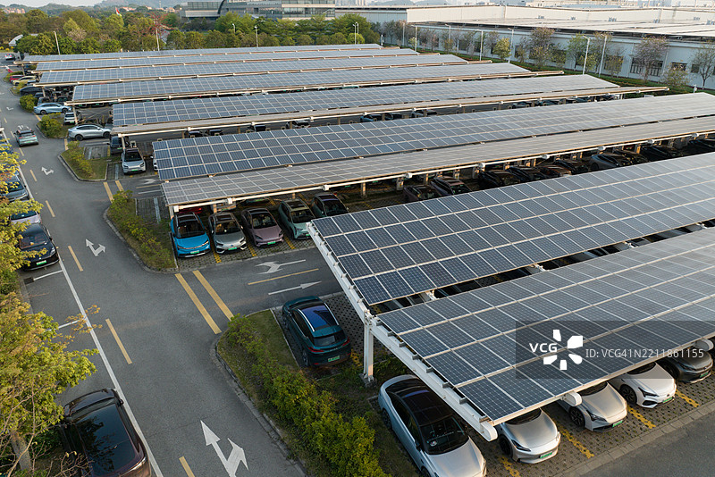 停车场太阳能屋顶图片素材