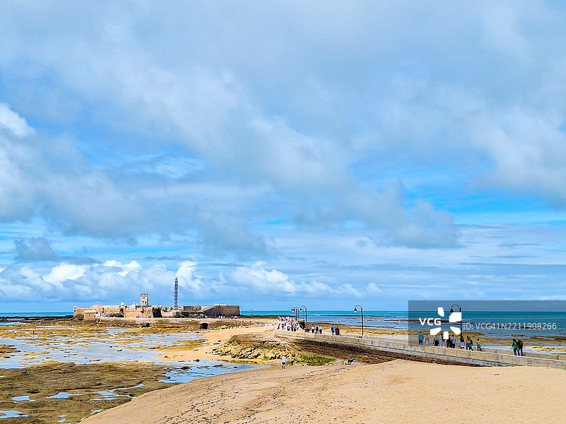 圣塞巴斯蒂安城堡，西班牙图片素材