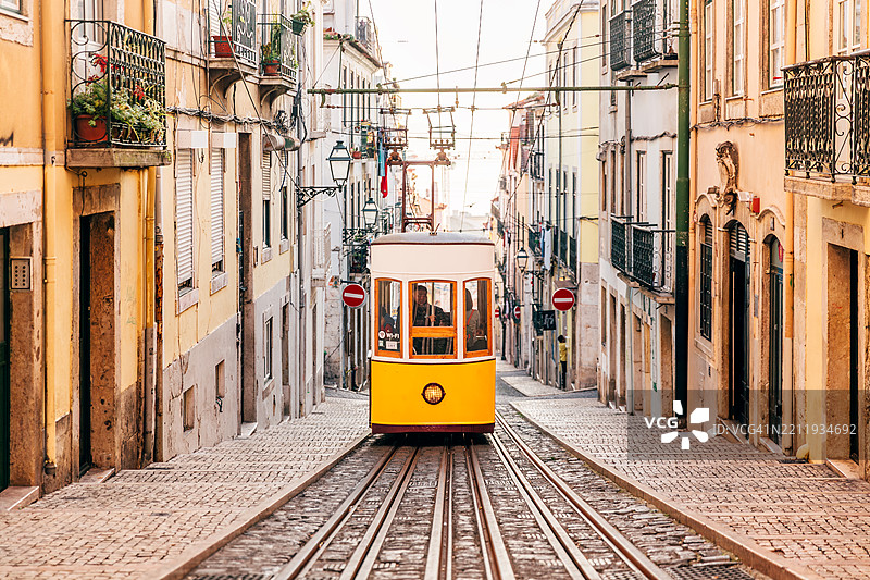 里斯本的比卡电梯缆车图片素材