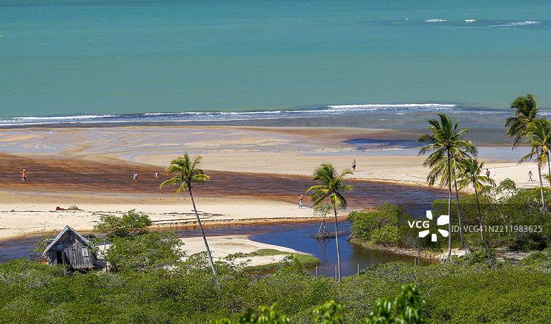 巴伊亚州特朗科索的科奎罗斯海滩图片素材