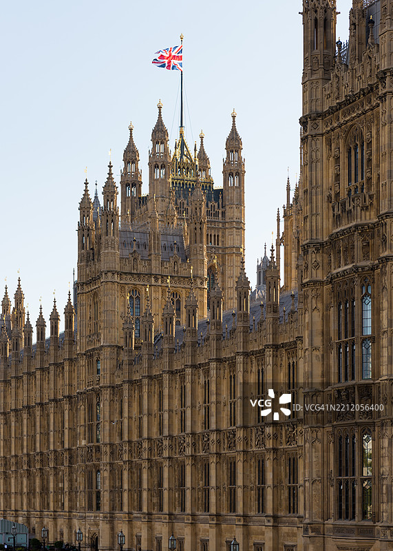 伦敦威斯敏斯特的英国国会大厦图片素材