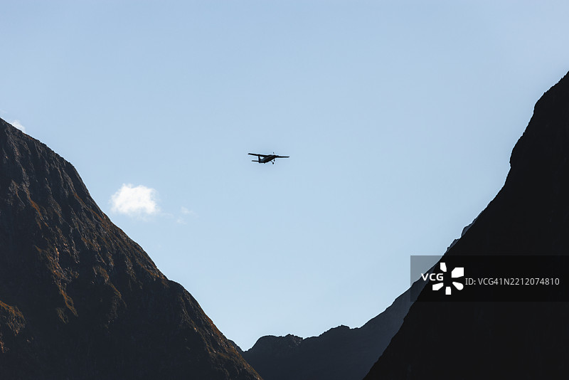 米尔福德峡湾的风景飞行图片素材