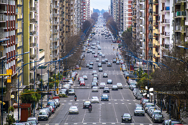 科隆大道，阿根廷布宜诺斯艾利斯马尔德普拉塔。图片素材