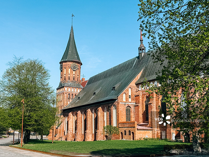 伊曼努尔·康德大教堂，俄罗斯加里宁格勒，前东普鲁士的柯尼斯堡，德国。图片素材