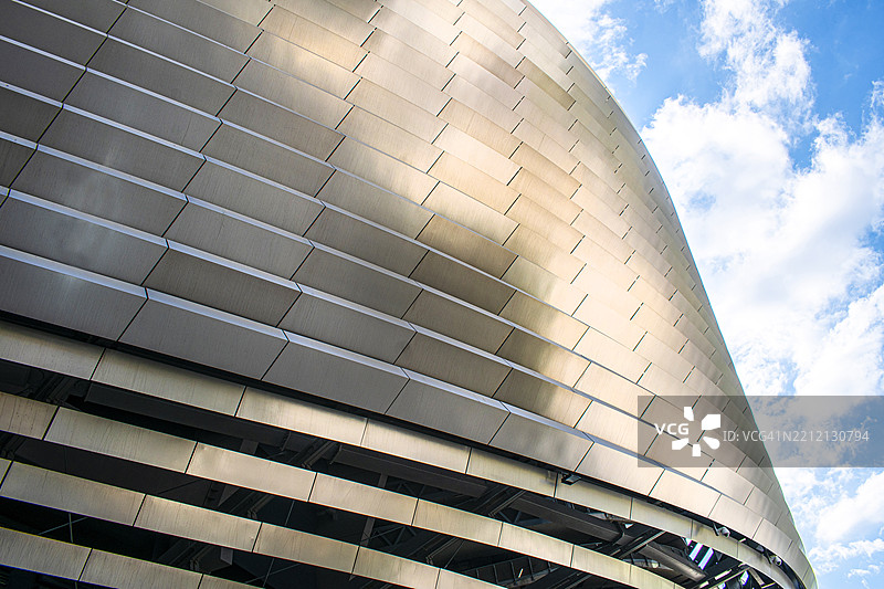 圣地亚哥·伯纳乌体育场，皇家马德里足球俱乐部。外观。西班牙马德里。图片素材