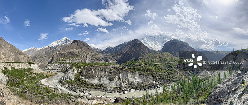 巴基斯坦的山脉风景图片素材