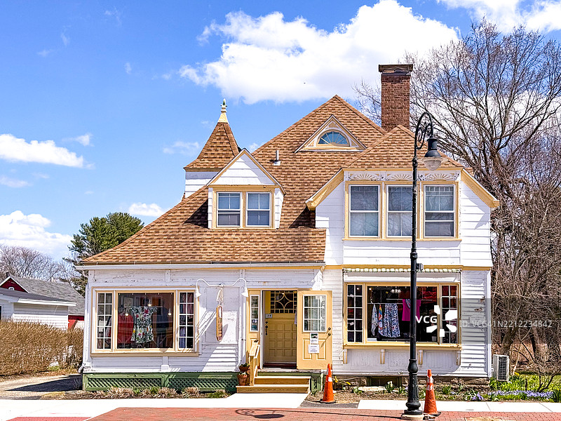 列诺克斯市中心的小型企业图片素材