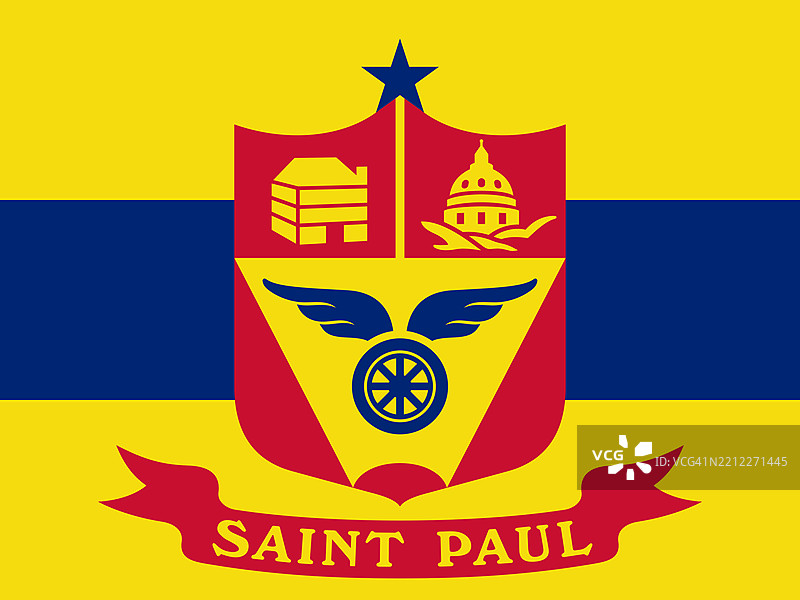 美国明尼苏达州圣保罗市的旗帜图片素材