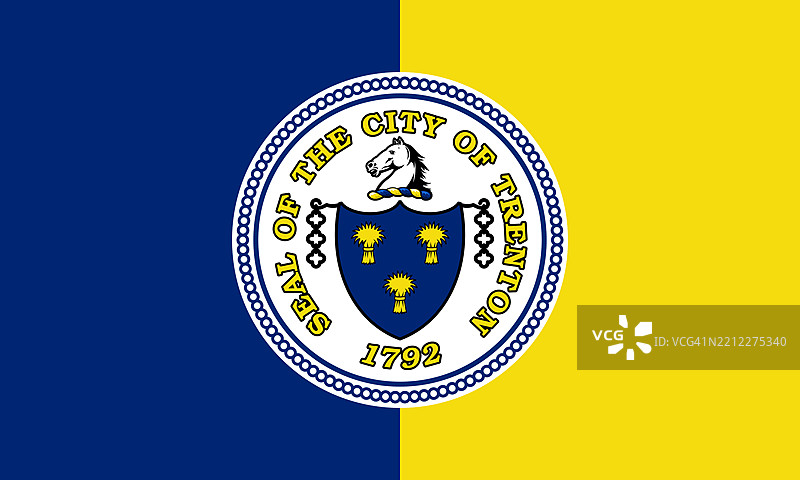 美国新泽西州特伦顿市的旗帜图片素材