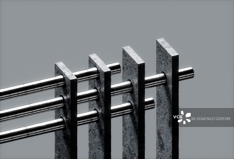 圆柱体穿透立方体图片素材