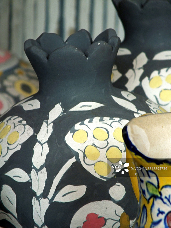 工作场所正在制作陶土陶器图片素材