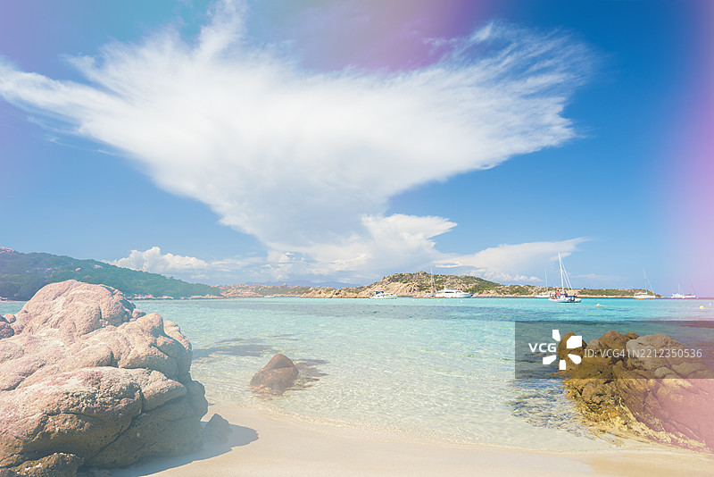 卡拉德卡瓦利耶雷，布代利岛，拉马达莱纳群岛，撒丁岛，意大利图片素材