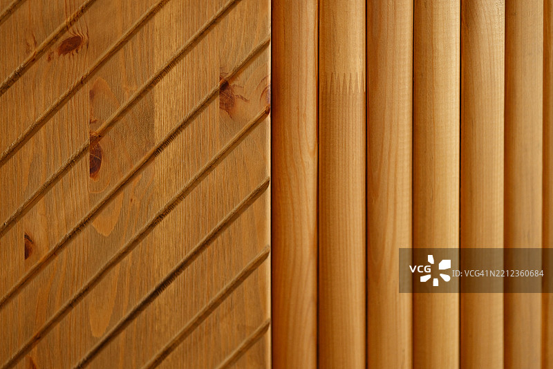 木质纹理的木板和木棒排成一排图片素材