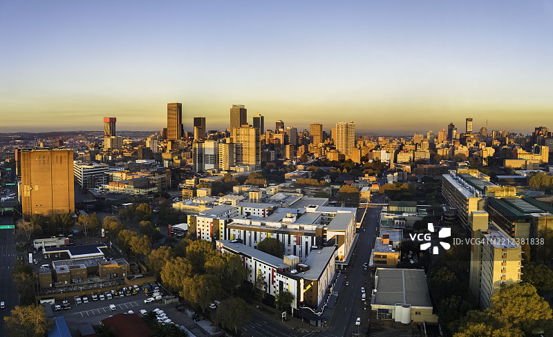 约翰内斯堡市和希尔布罗与大学图片素材