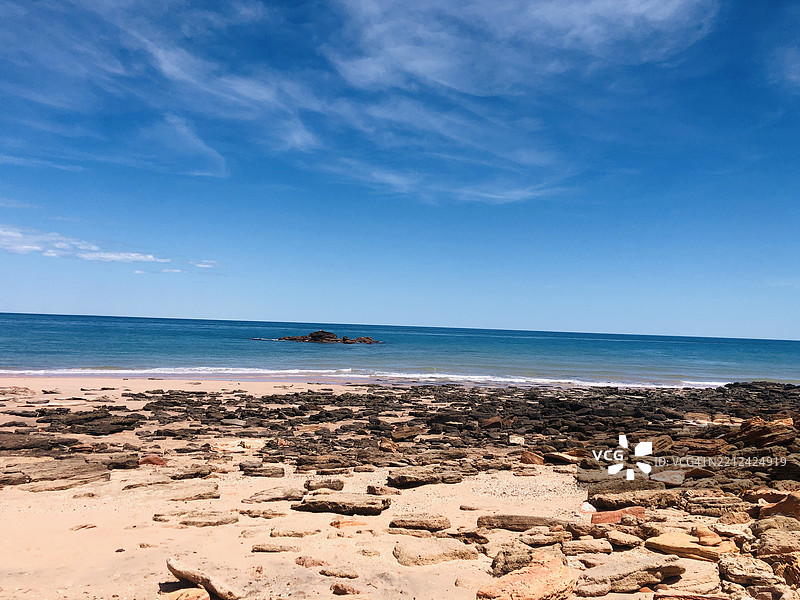 西澳大利亚布鲁姆的海滩风景图片素材