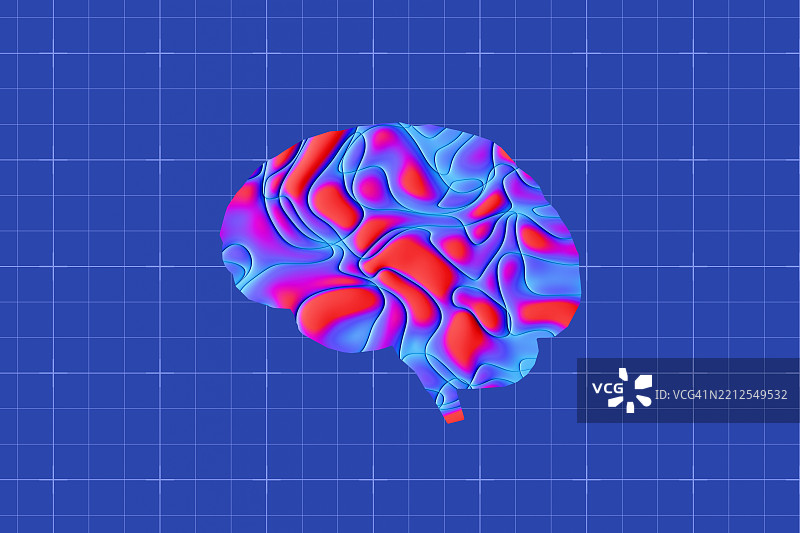 神经脑映射研究图片素材