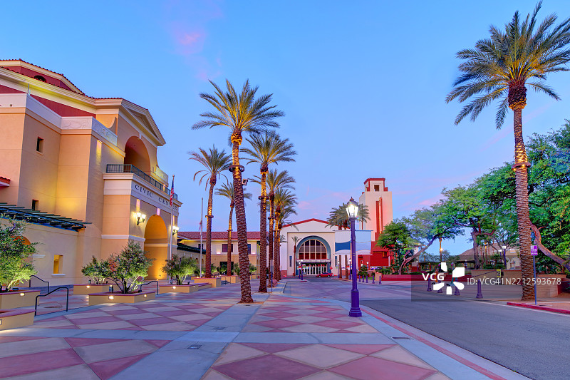 加利福尼亚州大教堂城市市政厅图片素材