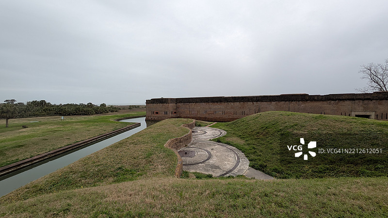 中国长城，乔治亚州查塔姆县图片素材
