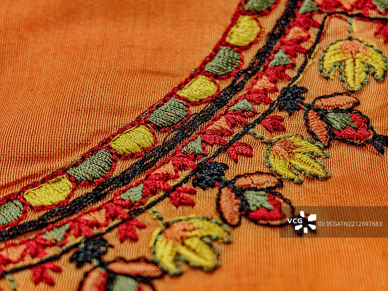 衣服上的刺绣图片素材