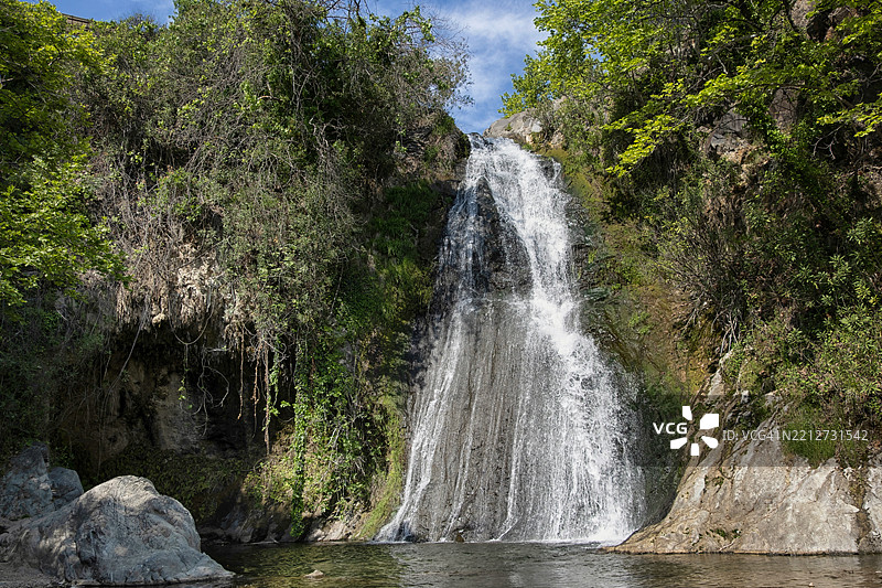 土耳其爱琴海地区迪基利附近的尼比勒瀑布景观。图片素材