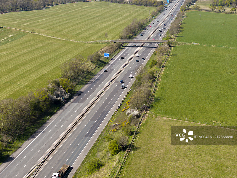 英格兰乡村的高速公路图片素材