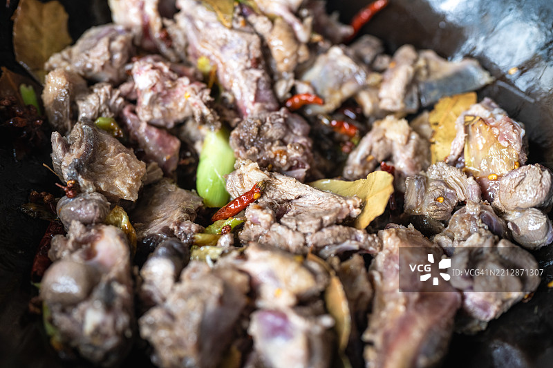 炒狗肉图片素材