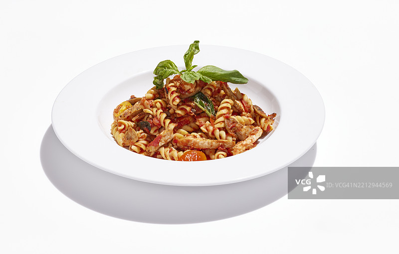 鸡肉意大利面图片素材