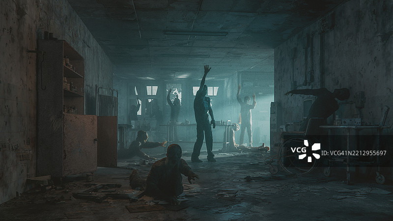 医院中的僵尸 apocalypse图片素材