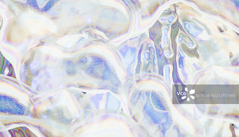 五光十色的肥皂泡形成了一个色彩斑斓的抽象背景图片素材