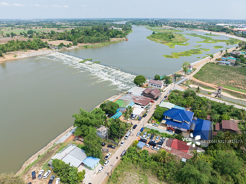 泰国的检查坝图片素材