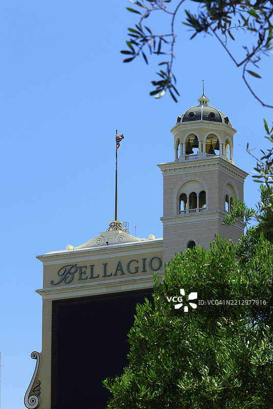 奢华的贝拉吉奥度假村和赌场，拉斯维加斯图片素材