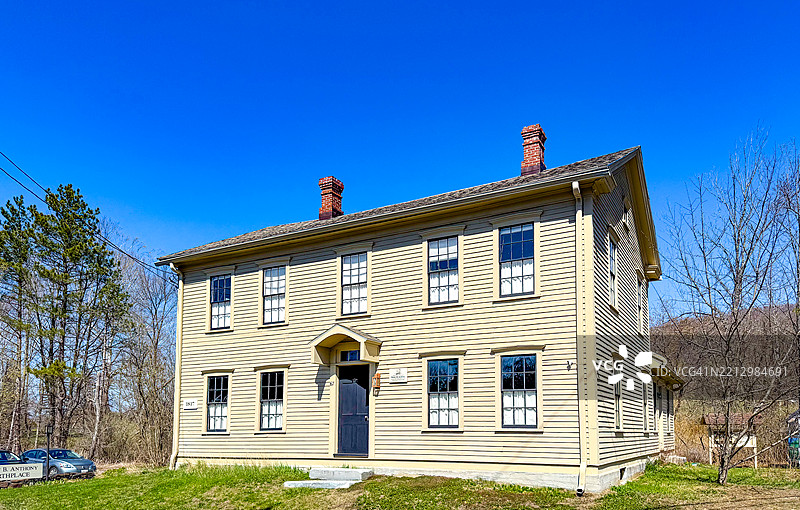 亚当斯的苏珊·B·安东尼出生地博物馆外观图片素材