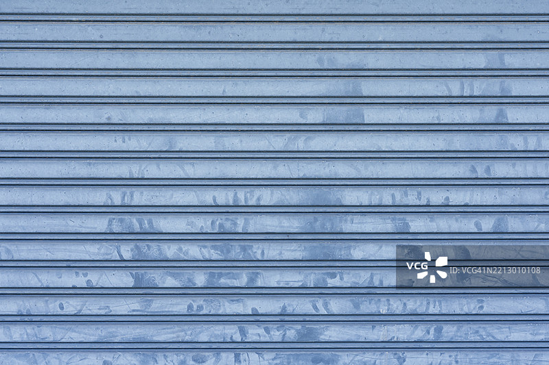 卷帘门金属纹理。图片素材